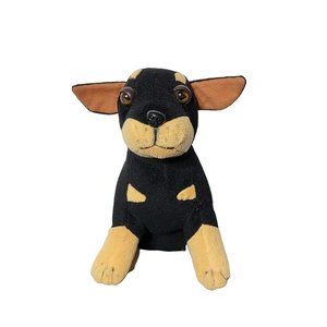 Kuddle Me Toys Black and Tan Rottweiler Dog Plush Stuffed Animal Puppy‎ Toy